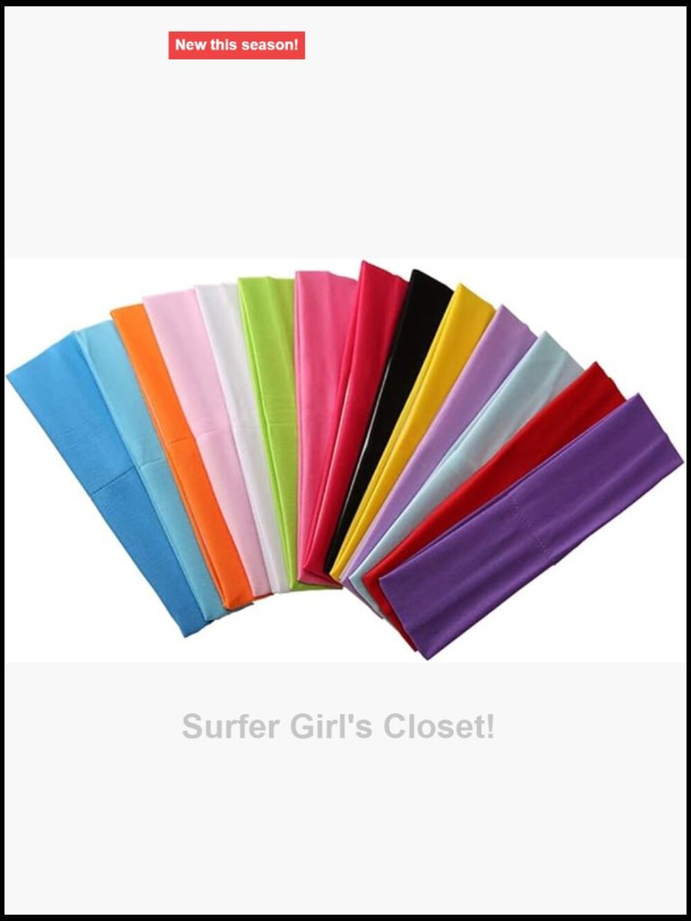14 Pack Elastic Stretch Yoga Sports Headbands for Women